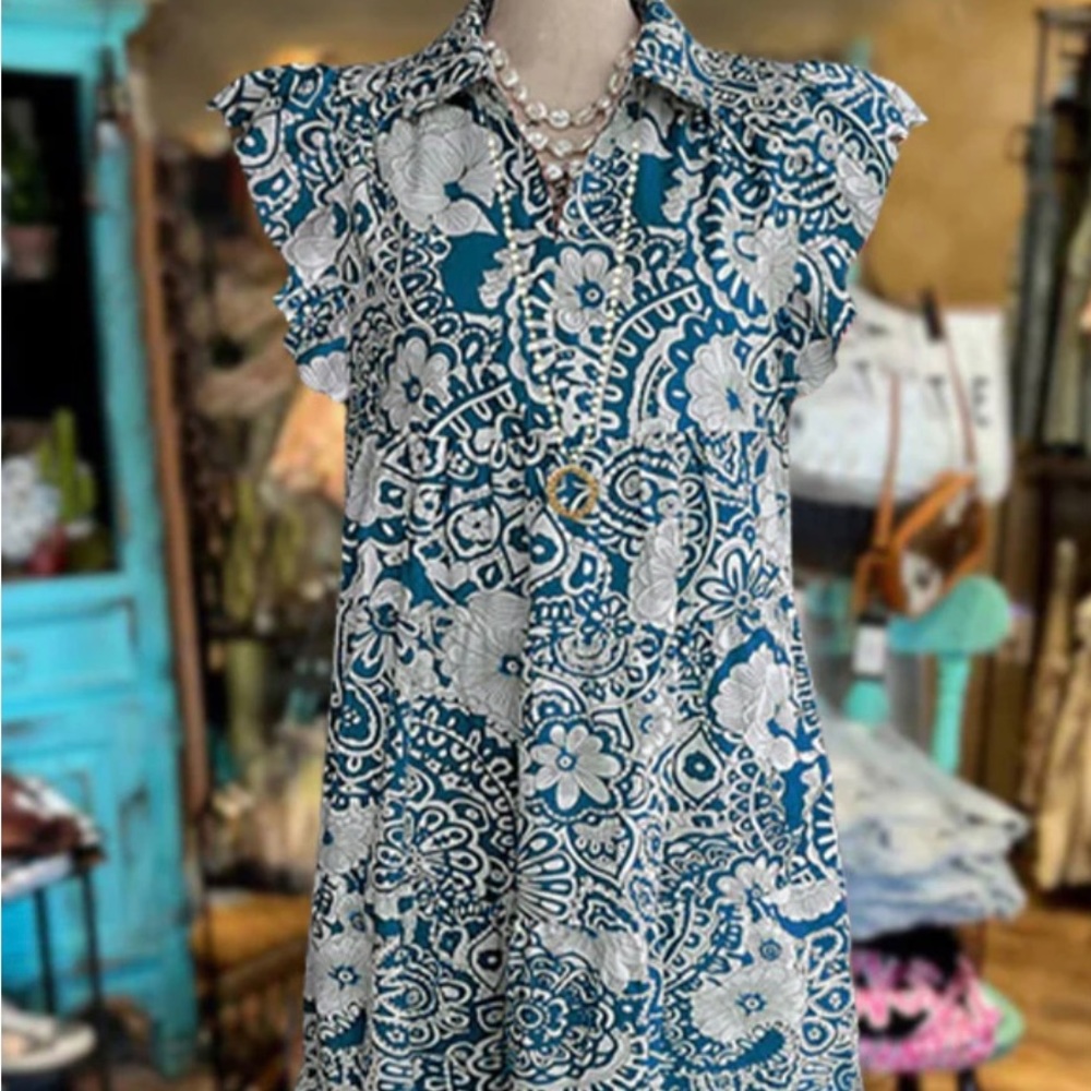 Floral Dress NWOT Unknown Maker Size Large